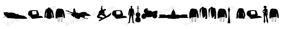 Mixed-Silhouettes-Five字体转换