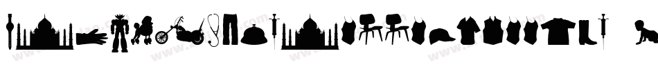 HumanSilhouettesFreeTwo-pDLK字体转换