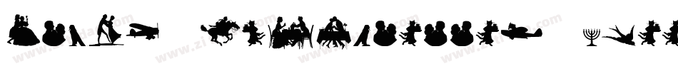 Human-Silhouettes-Free-Six字体转换