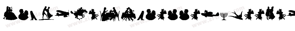 HumanSilhouettesFreeNine-W9Zn字体转换