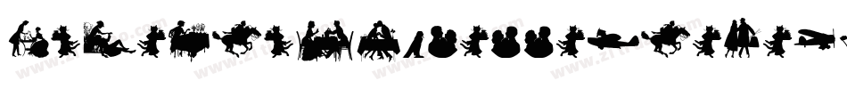MixedSilhouettesSevenRegular-p6Ea字体转换