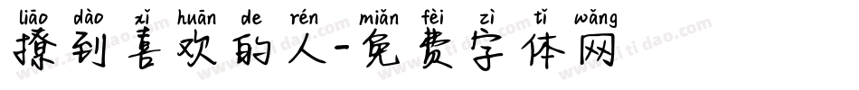 撩到喜欢的人字体转换