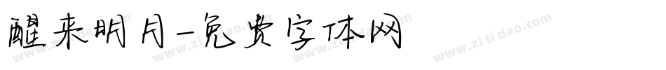 醒来明月字体转换