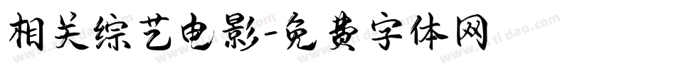 相关综艺电影字体转换