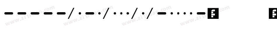 Morse字体转换
