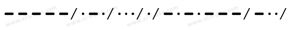 MorseCode-wlGw字体转换