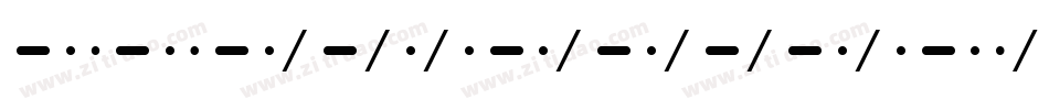 XInterntnlMorseCodeIT字体转换