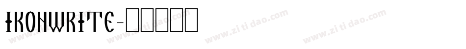IkonWrite字体转换