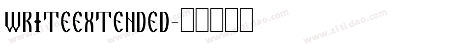 WriteExtended字体转换