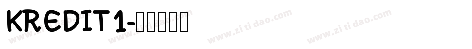 KREDIT1字体转换