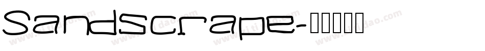 Sandscrape字体转换