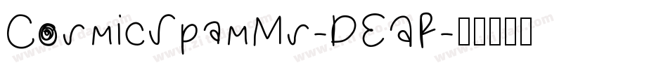 CosmicSpamMs-DEAR字体转换