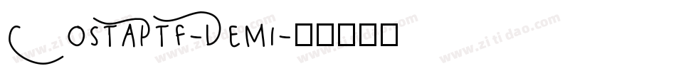 CostaPtf-Demi字体转换