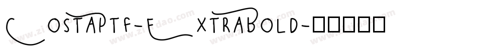 CostaPtf-ExtraBold字体转换