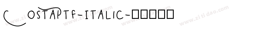 CostaPtf-Italic字体转换