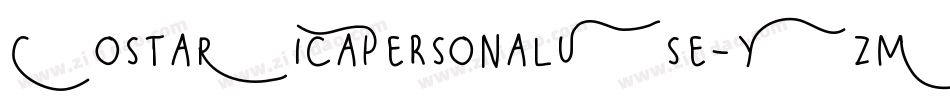 CostaRicaPersonalUse-YzMrj字体转换