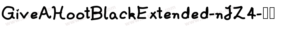 GiveAHootBlackExtended-nJZ4字体转换