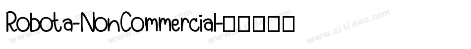 Robota-NonCommercial字体转换