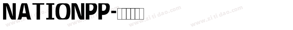 NATIONPP字体转换