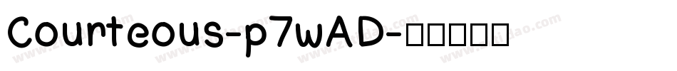 Courteous-p7wAD字体转换