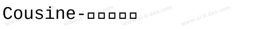 Cousine字体转换