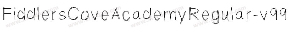 FiddlersCoveAcademyRegular-v99M字体转换