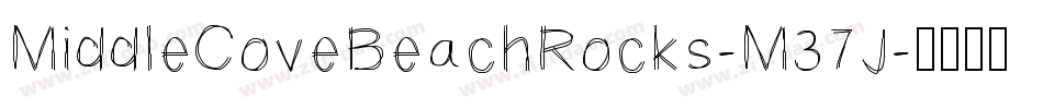 MiddleCoveBeachRocks-M37J字体转换