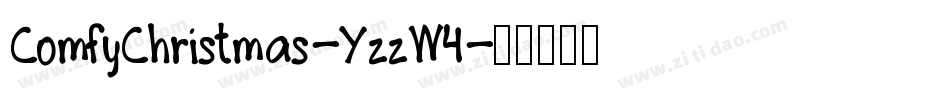 ComfyChristmas-YzzW4字体转换