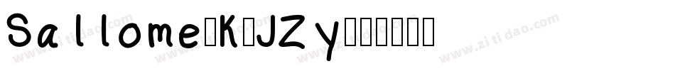 Sallome-K7JZy字体转换