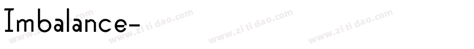 Imbalance字体转换