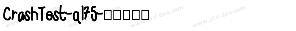 CrashTest-q175字体转换