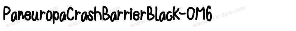 PaneuropaCrashBarrierBlack-OM6O字体转换