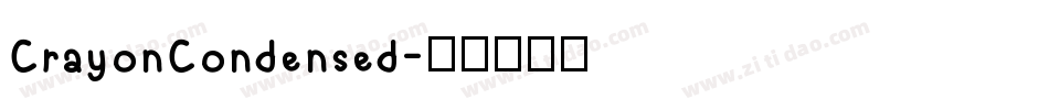 CrayonCondensed字体转换