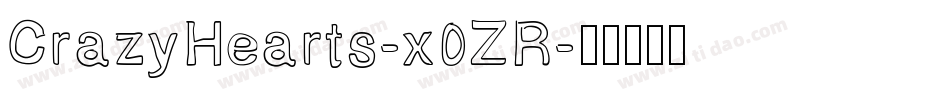 CrazyHearts-x0ZR字体转换