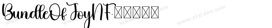 BundleOfJoyNF字体转换