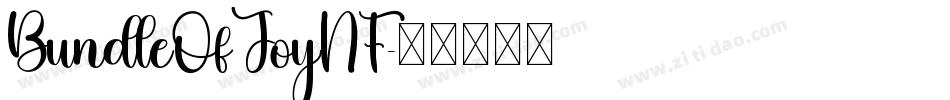 BundleOfJoyNF字体转换