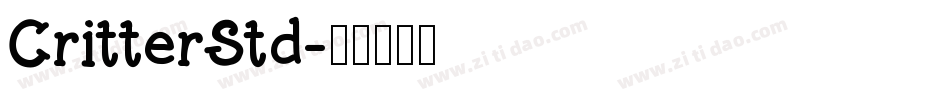 CritterStd字体转换