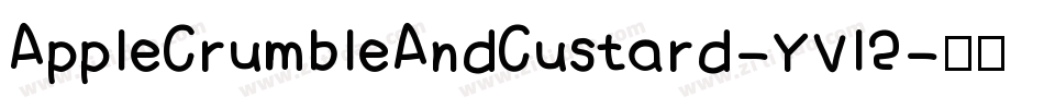 AppleCrumbleAndCustard-YVl2字体转换