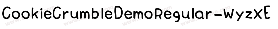 CookieCrumbleDemoRegular-WyzXE字体转换