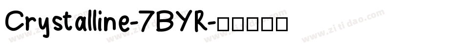 Crystalline-7BYR字体转换