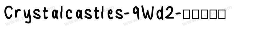 Crystalcastles-9Wd2字体转换