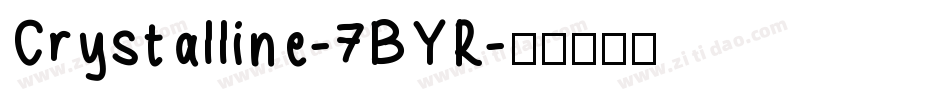 Crystalline-7BYR字体转换