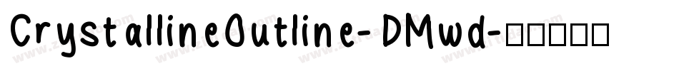 CrystallineOutline-DMwd字体转换