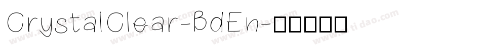 CrystalClear-BdEn字体转换