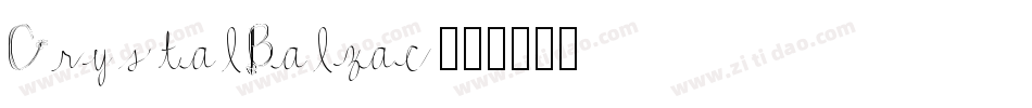 CrystalBalzac字体转换