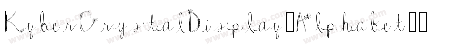 KyberCrystalDisplay-Alphabet字体转换