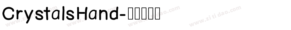 CrystalsHand字体转换