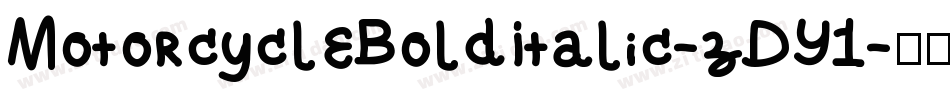 MotorcycleBoldItalic-zDY1字体转换