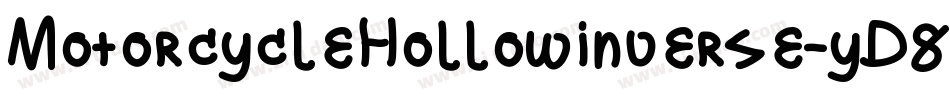 MotorcycleHollowInverse-yD85字体转换