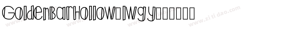 GoldenBarHollow-lwgy字体转换